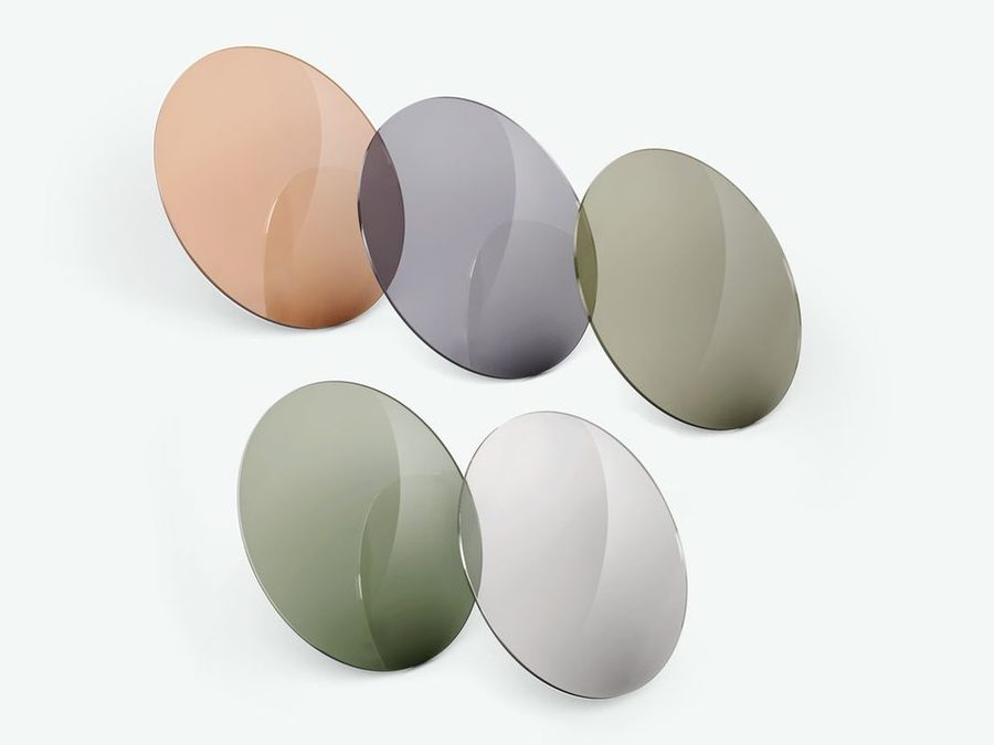 Verres solaires teintés